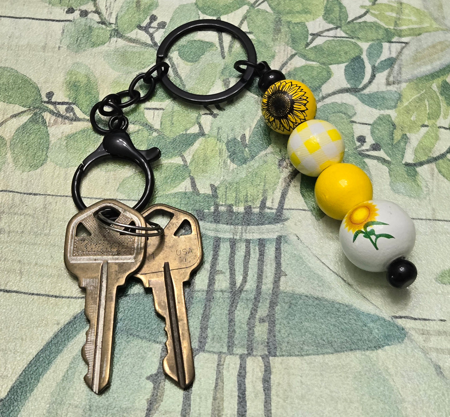 Sunflower Keyring