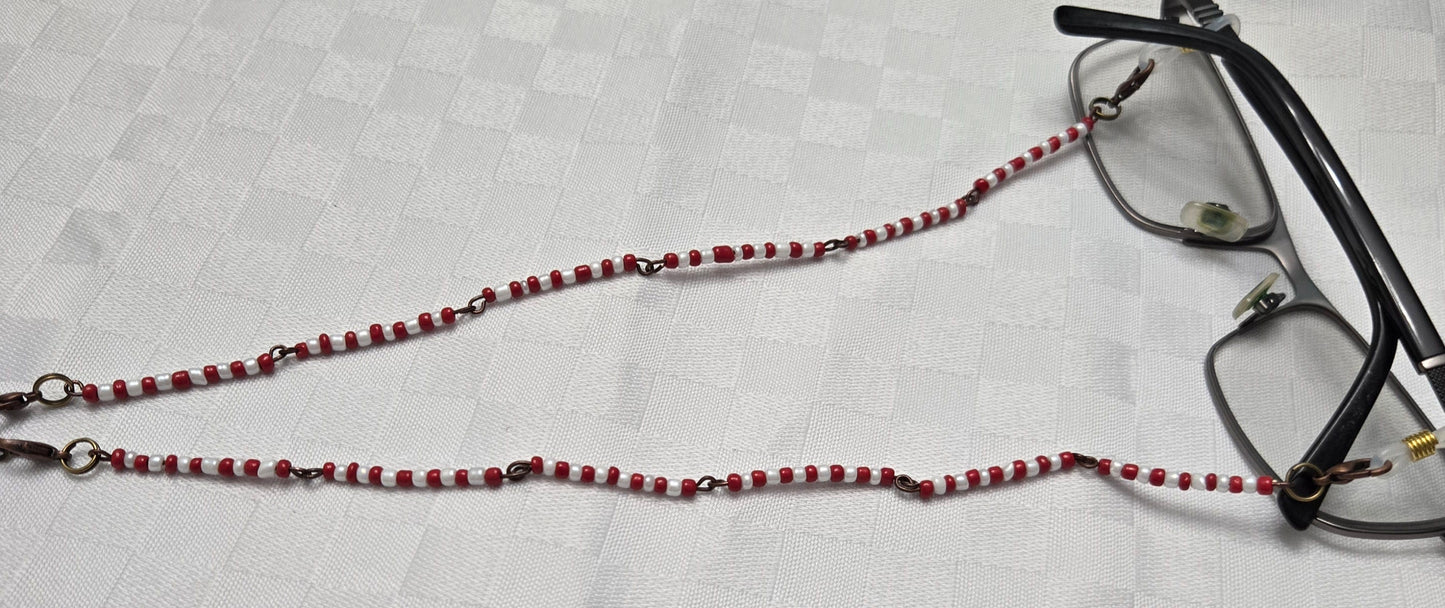 Red and White Eyeglass Keeper