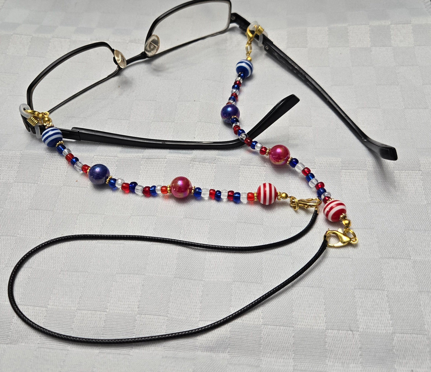 Red, White and Blue Eyeglass Keeper