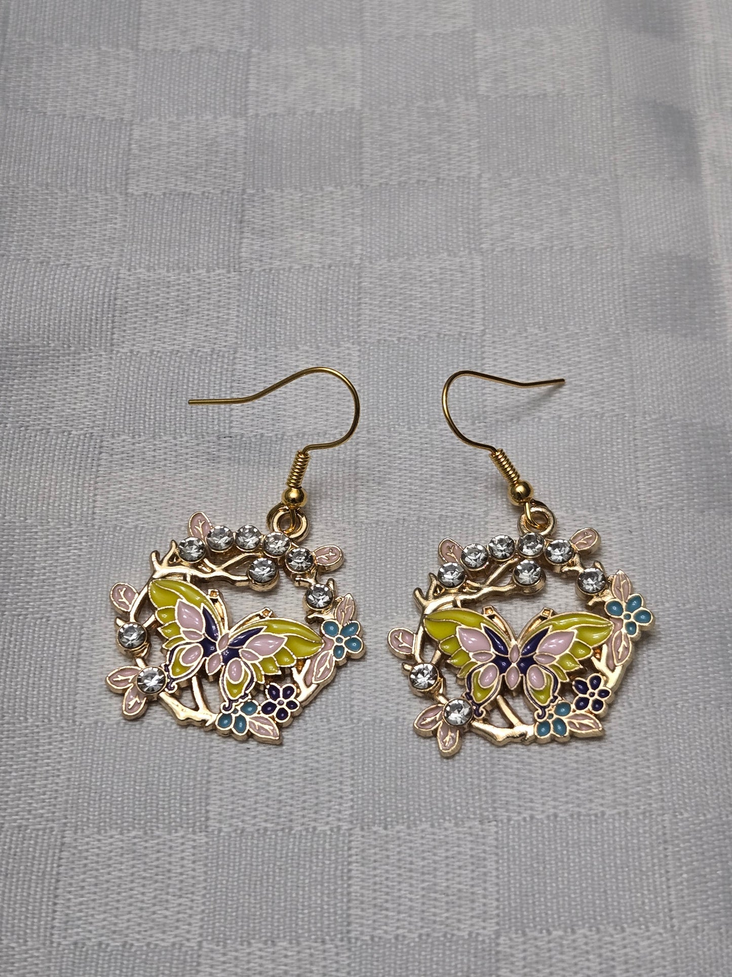 Yellow Butterfly earrings