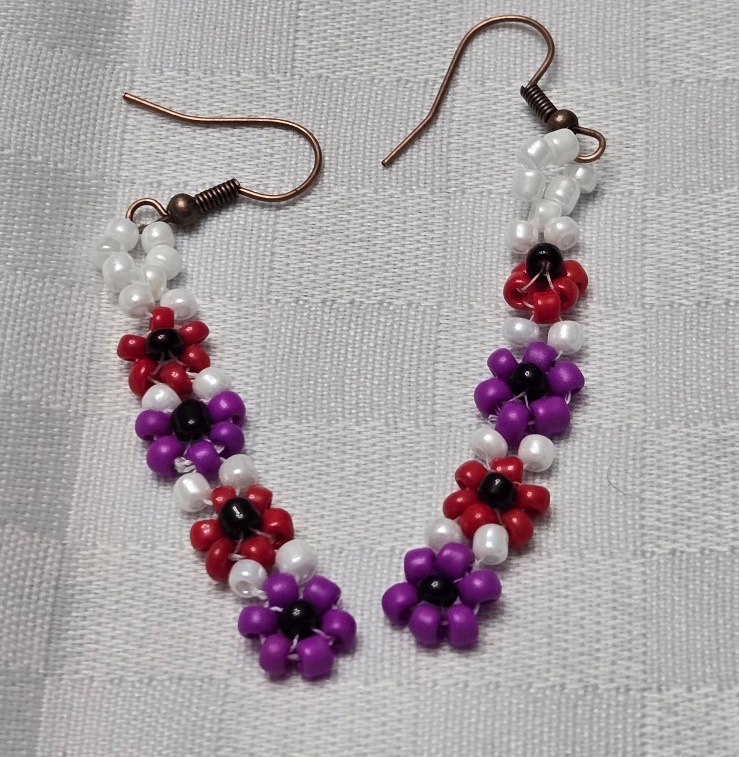 Red and Purple Poppies Set