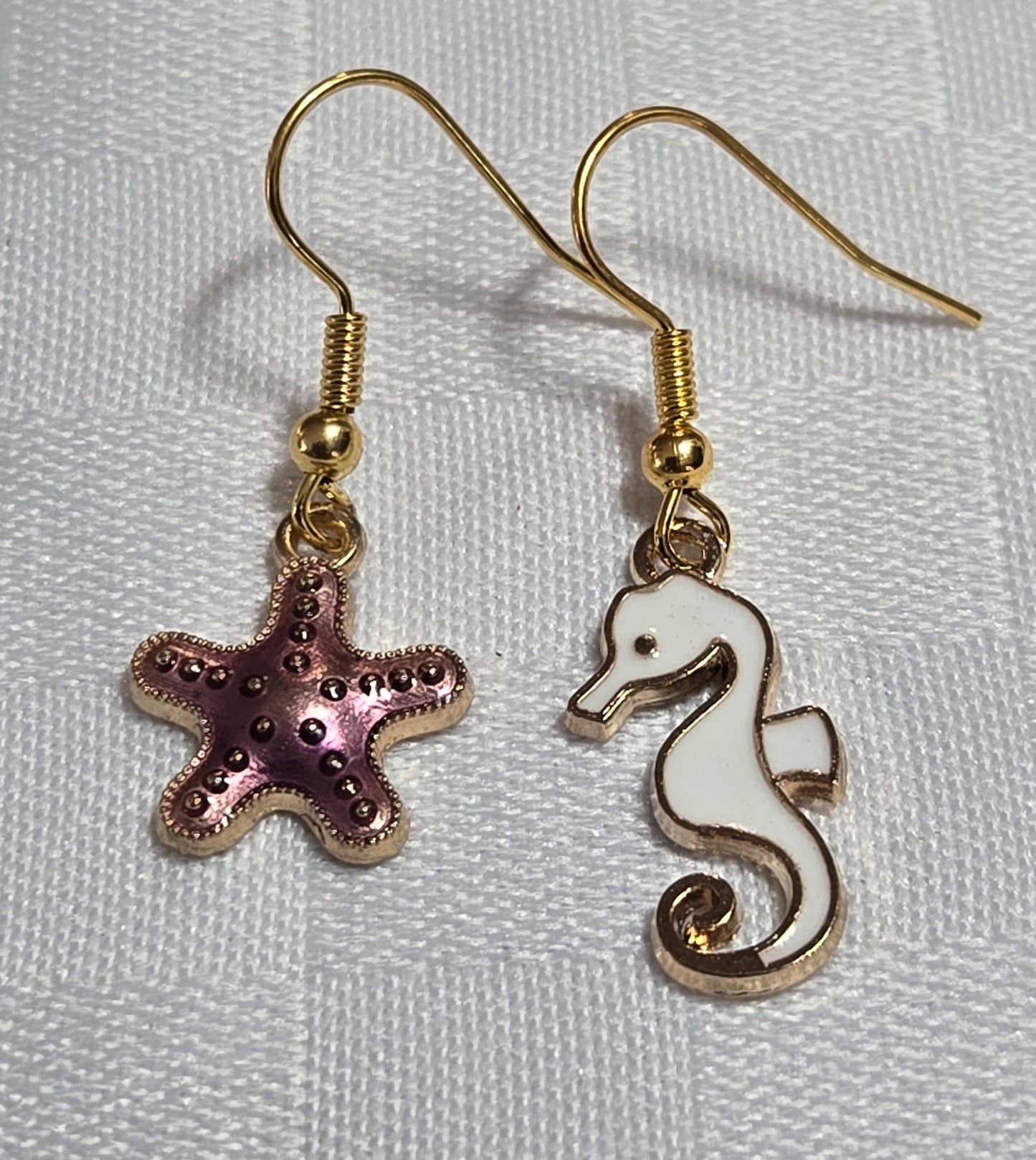 Mismatched Sea Charm Earrings