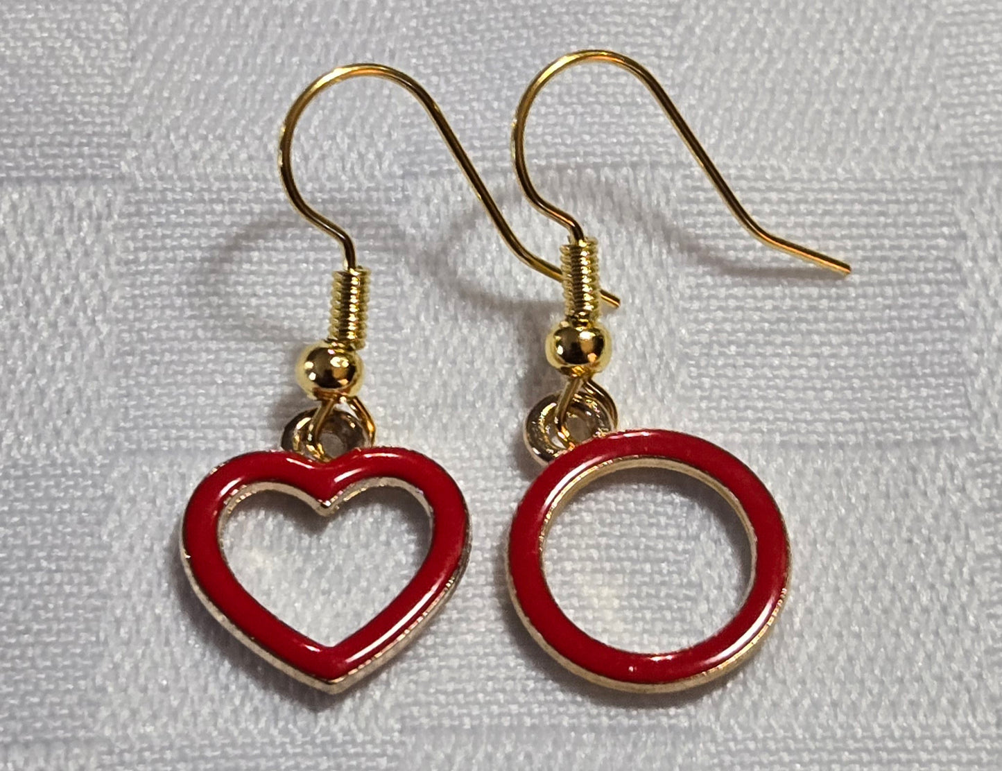 Mismatched Shapes Charm Earrings