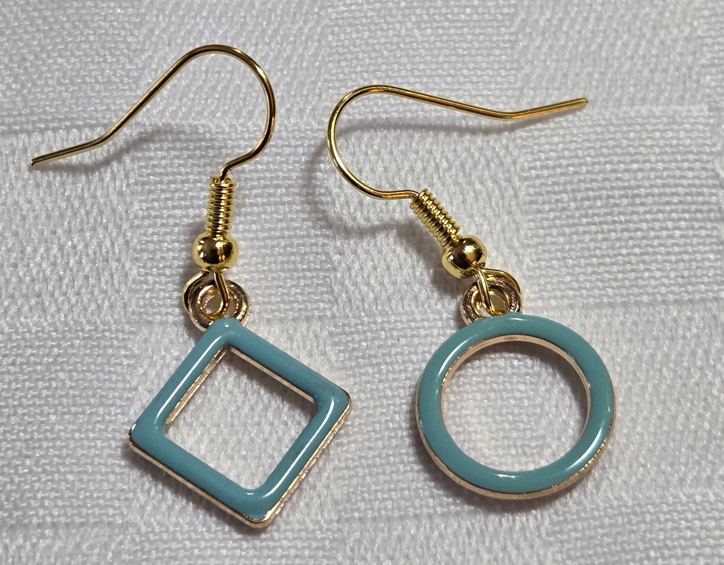 Mismatched Shapes Charm Earrings