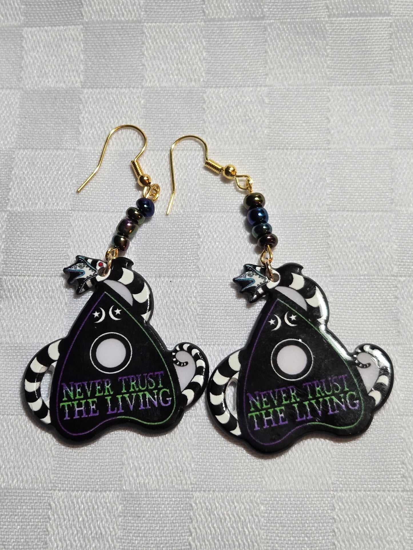 Never Trust the Living Planchette Earrings