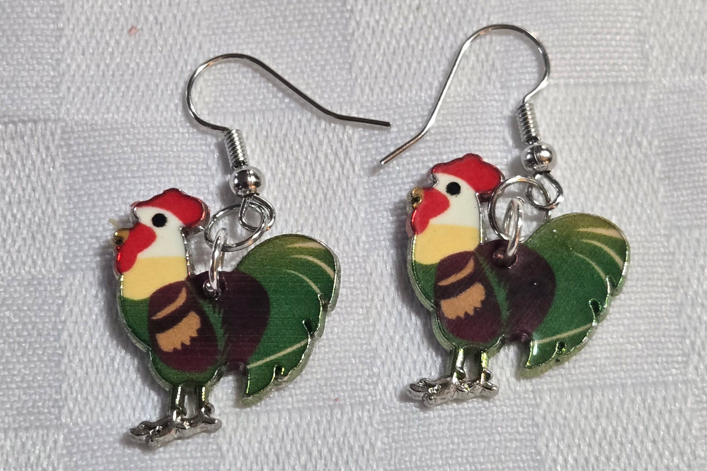 Rooster Earrings