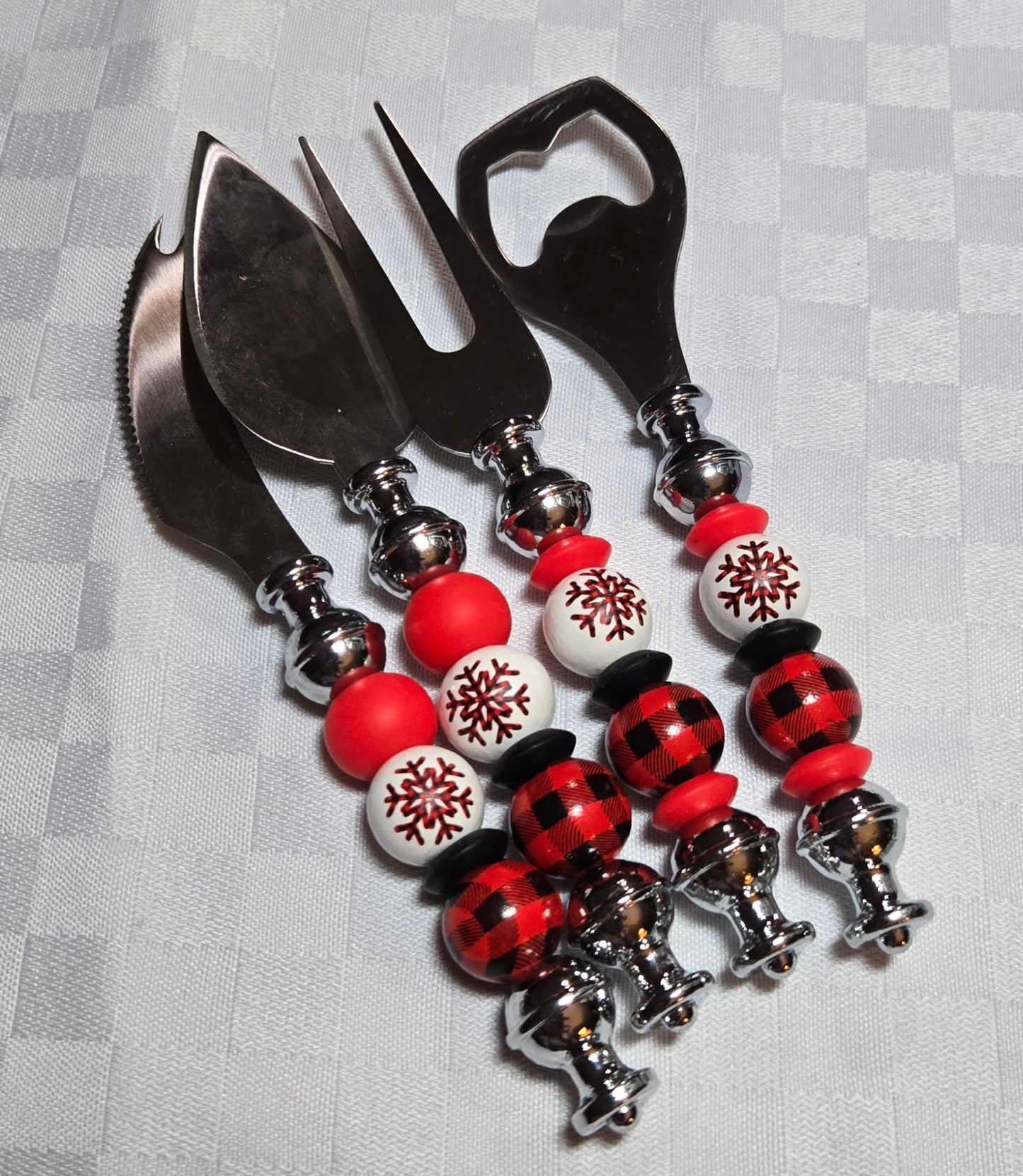 Black Plaid and Snowflake Hostess Gift