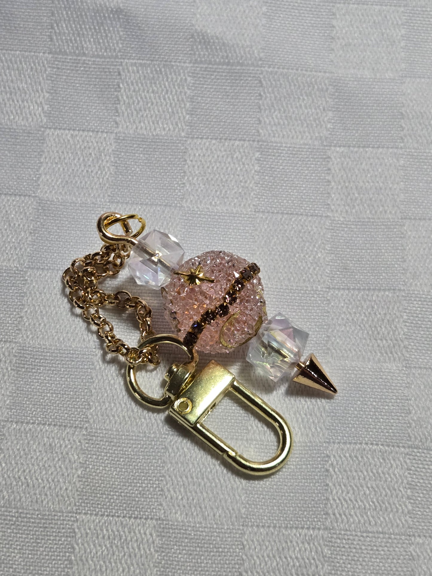 Pink Planet mirror/bag/cup charm