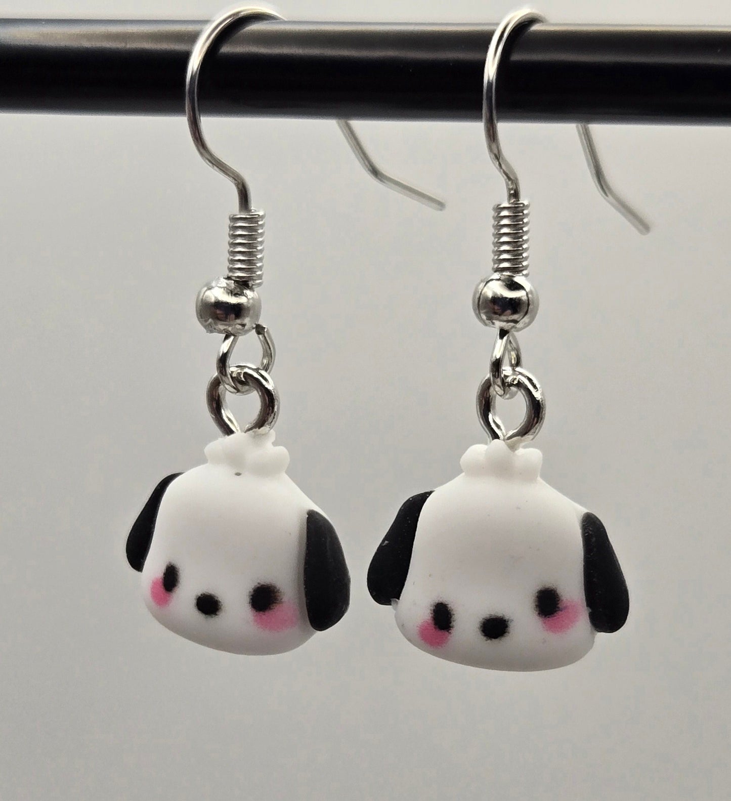 Black and White Dog Earrings