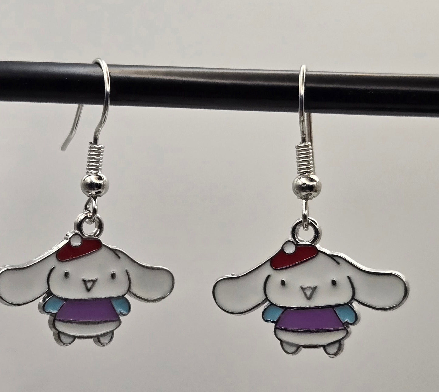 Bunny with Red Hat Earrings