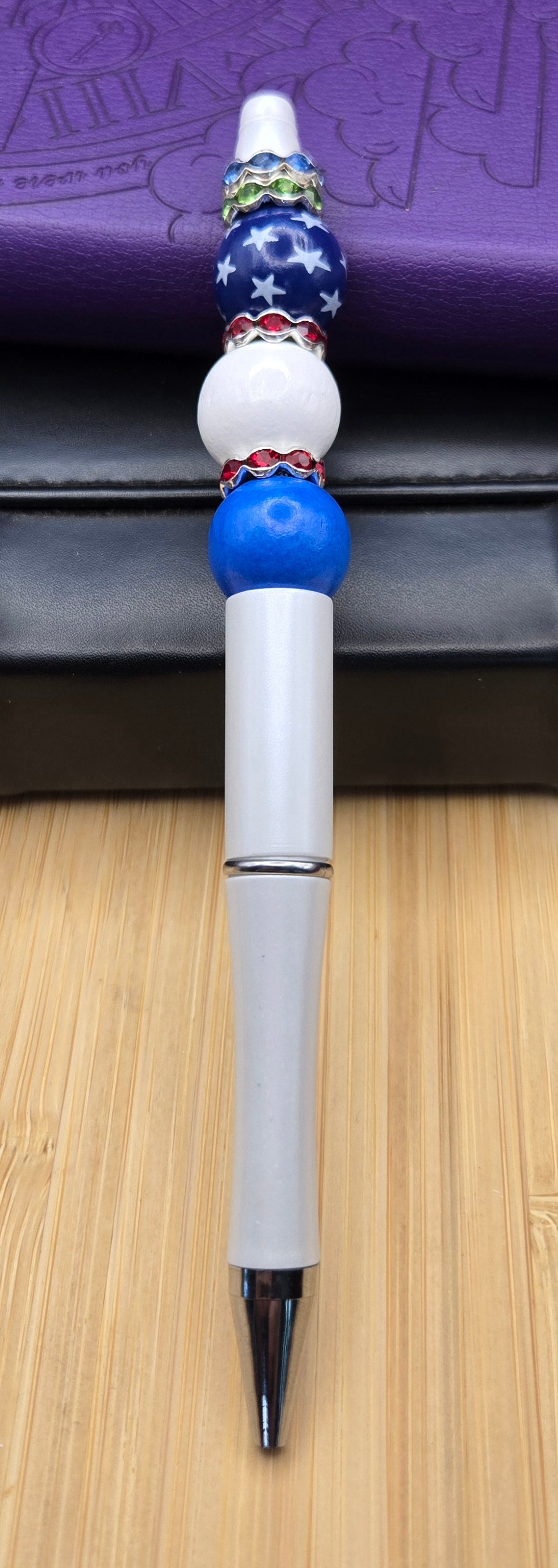 Red, White and Blue Pen