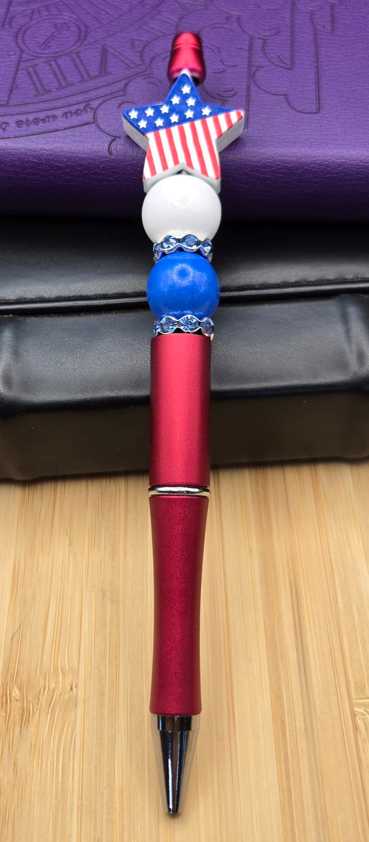 Red, White and Blue Pen