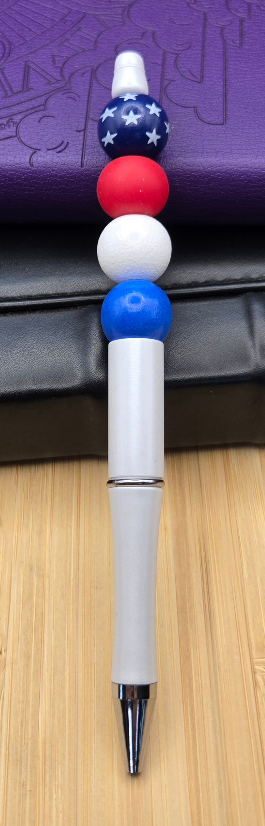 Red, White and Blue Pen