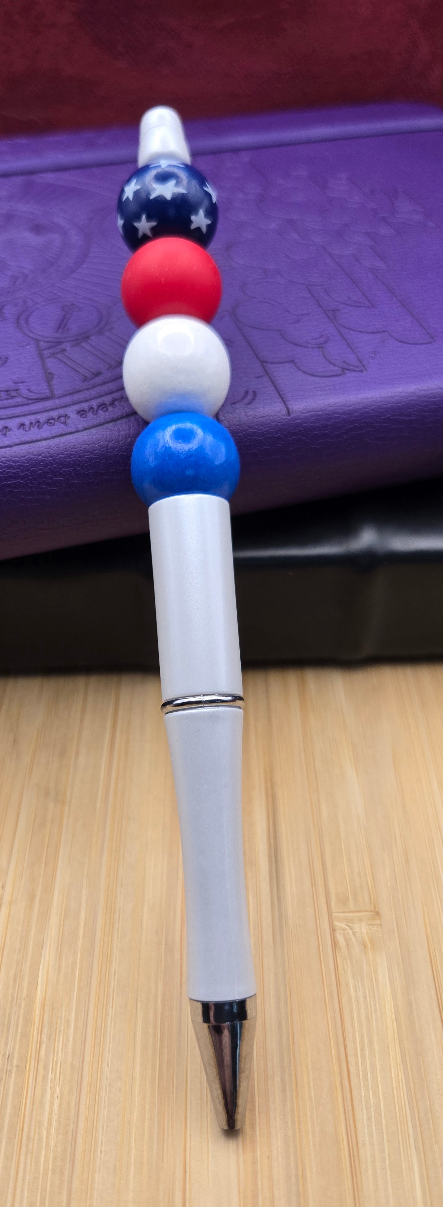 Red, White and Blue Pen