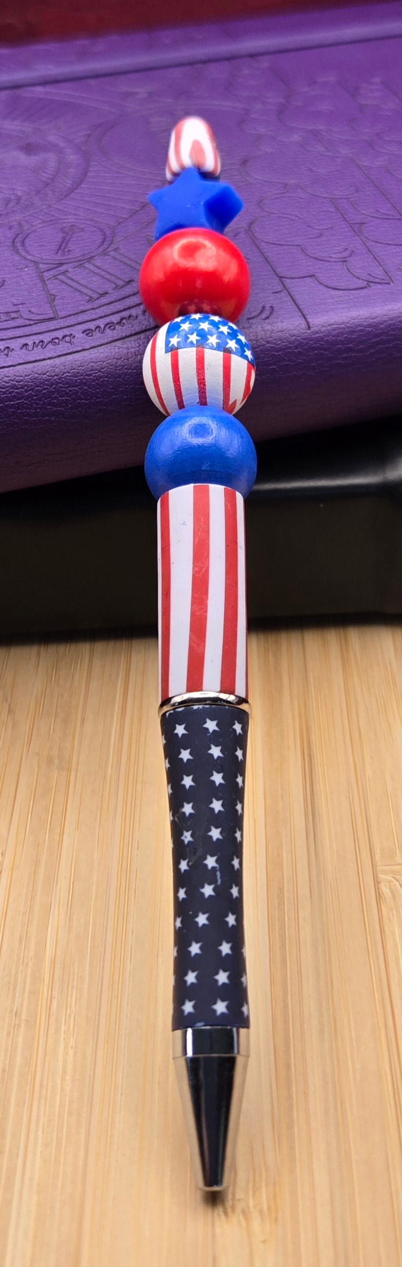 Red, White and Blue Pen
