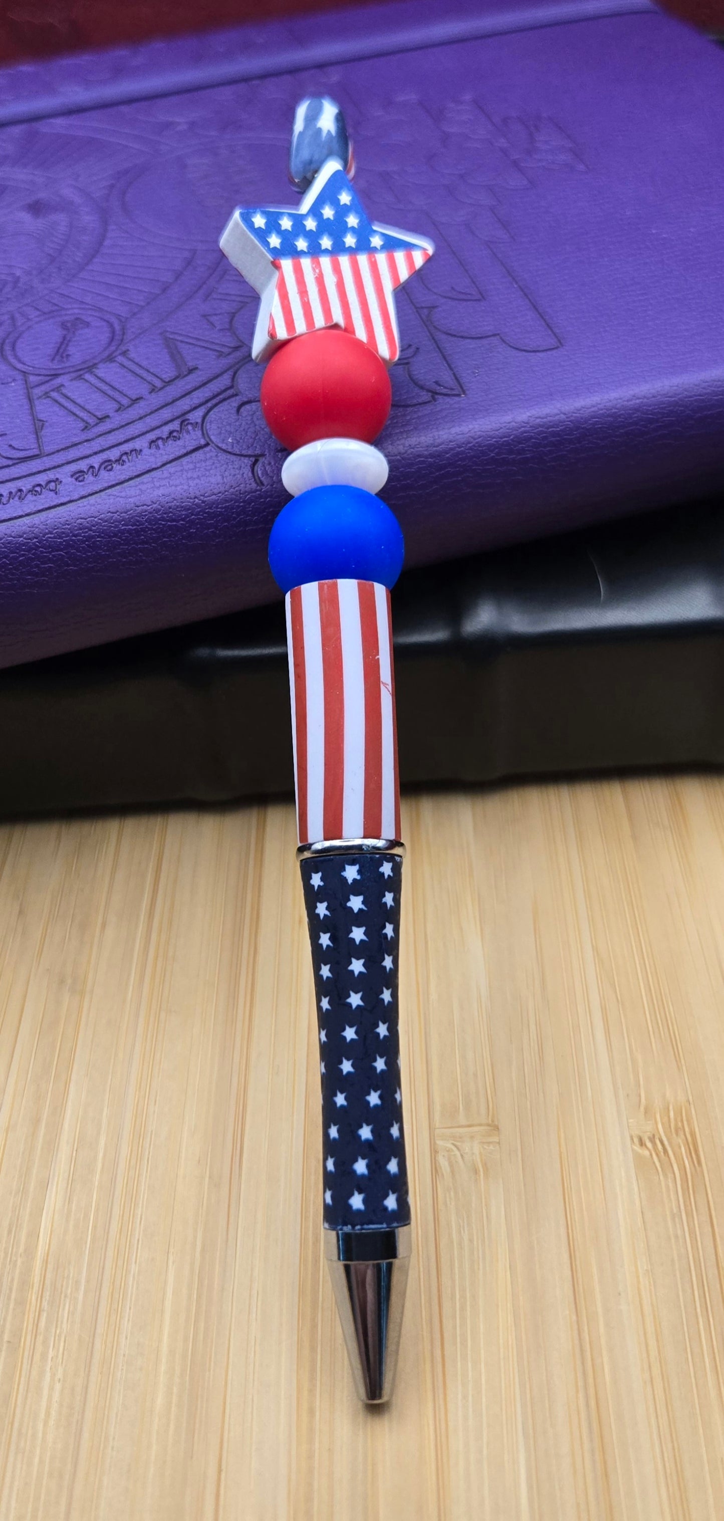 Red, White and Blue Pen