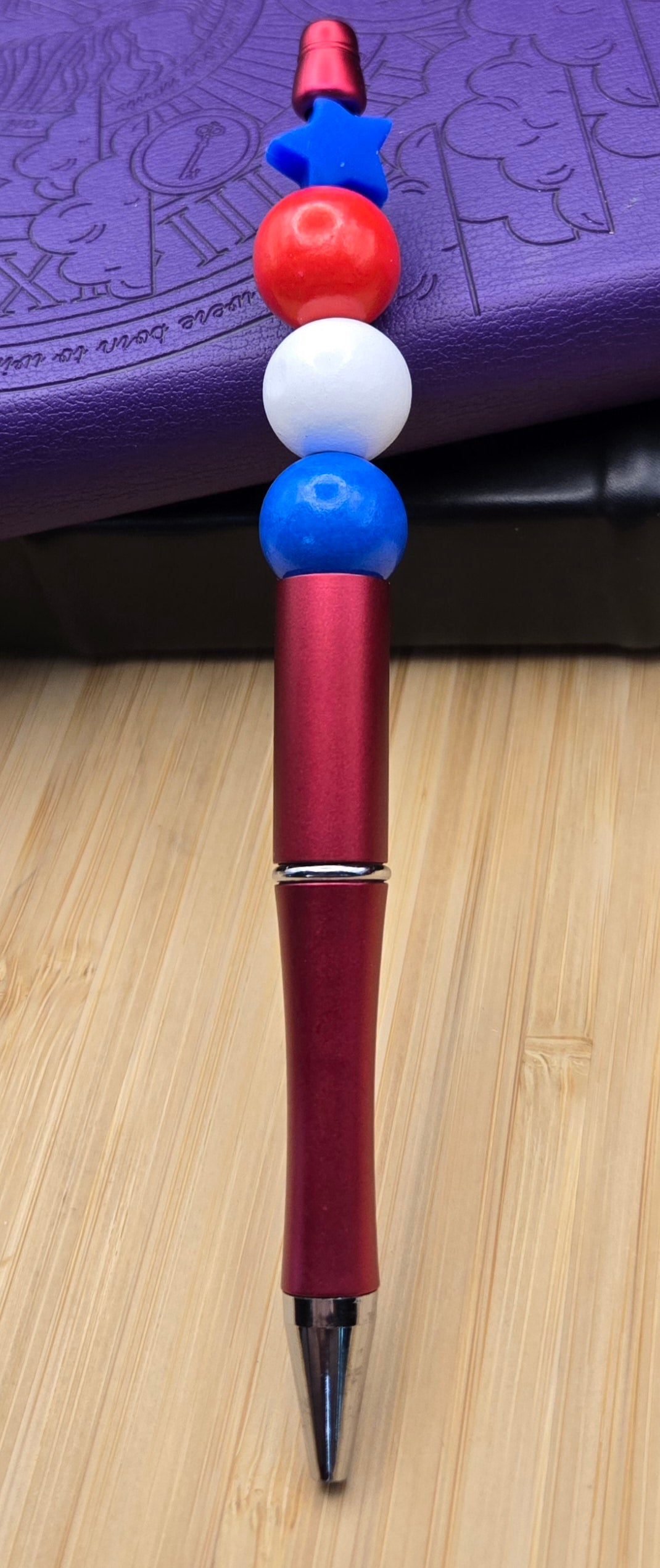 Red, White and Blue Pen