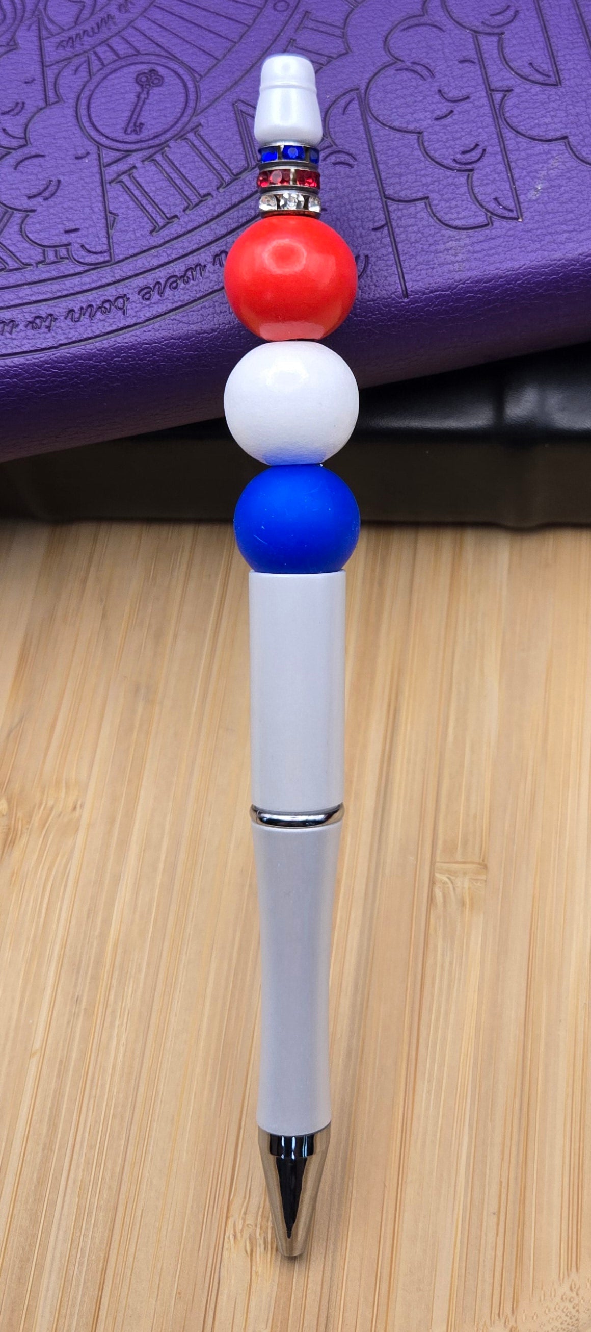 Red, White and Blue Pen