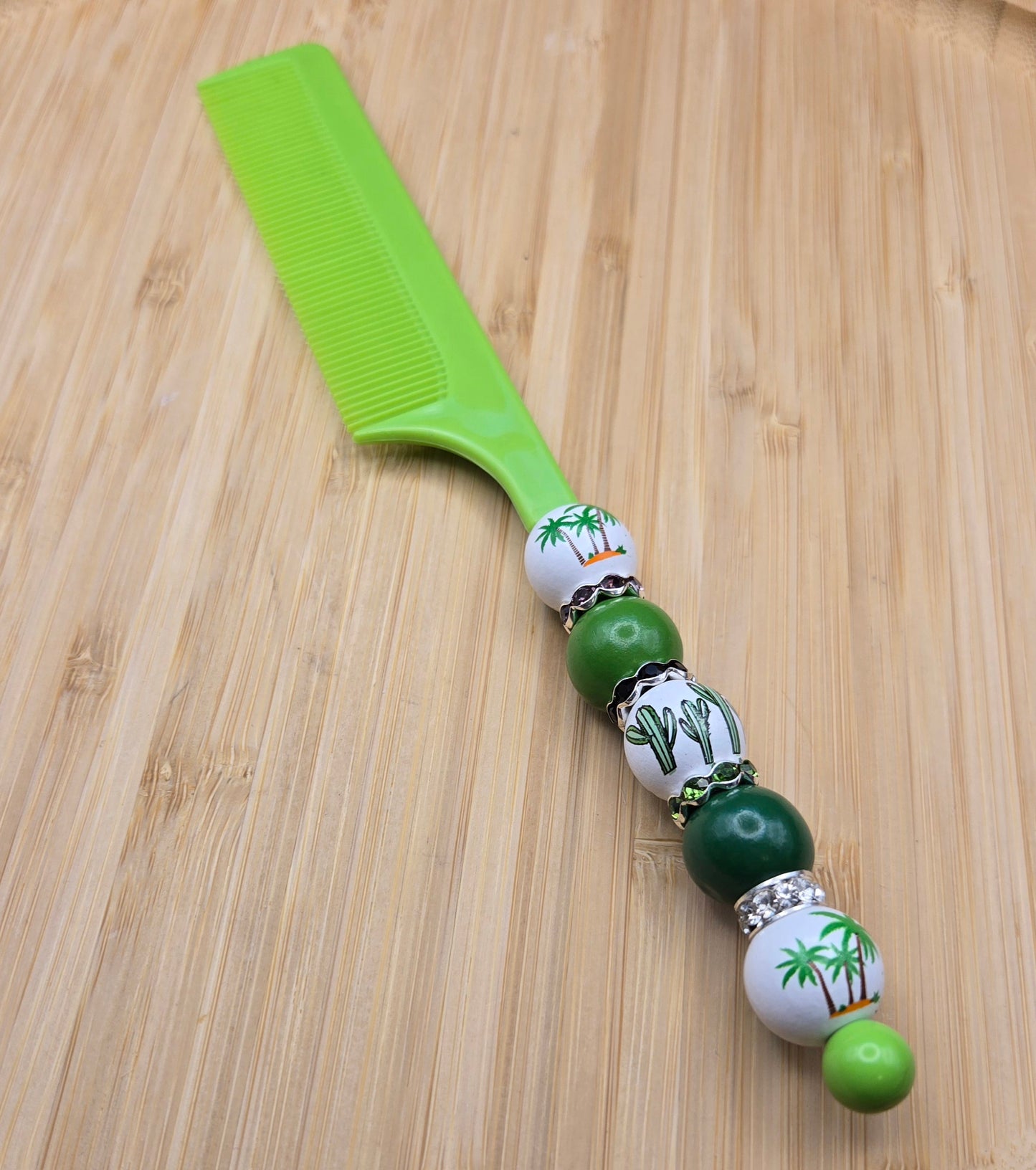 Green Comb with Green Accents