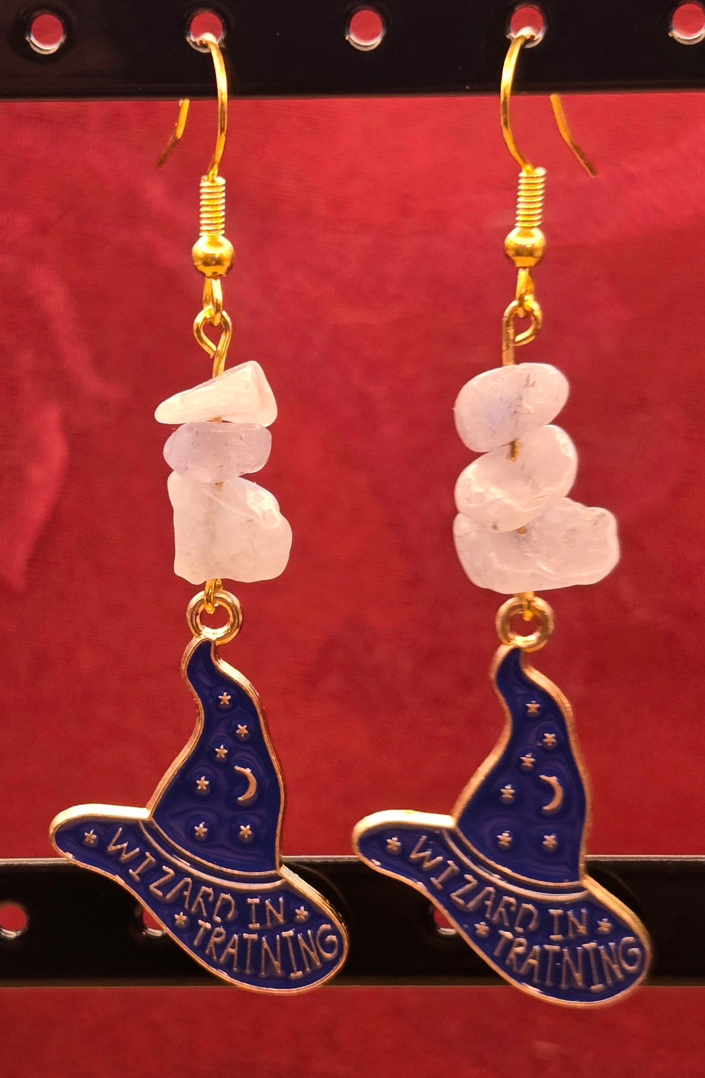 Blue Wizard in Training Earrings