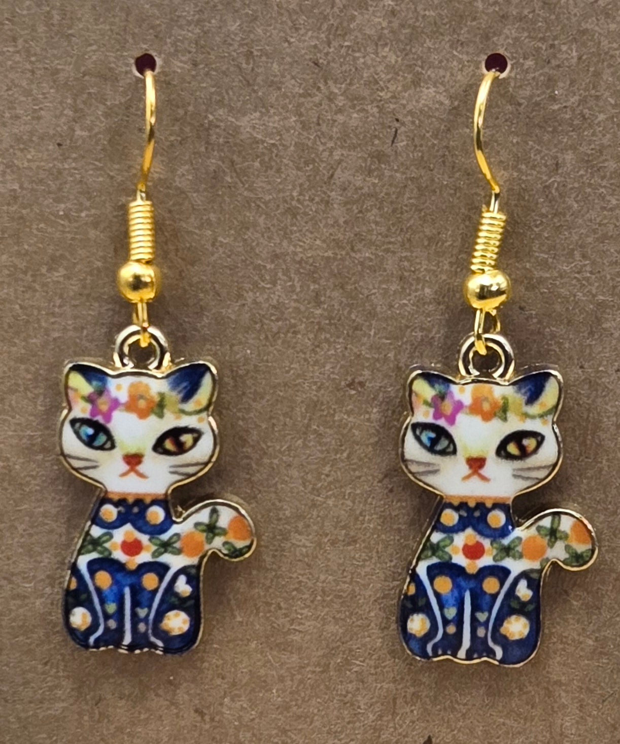 Fancy Cat Earrings