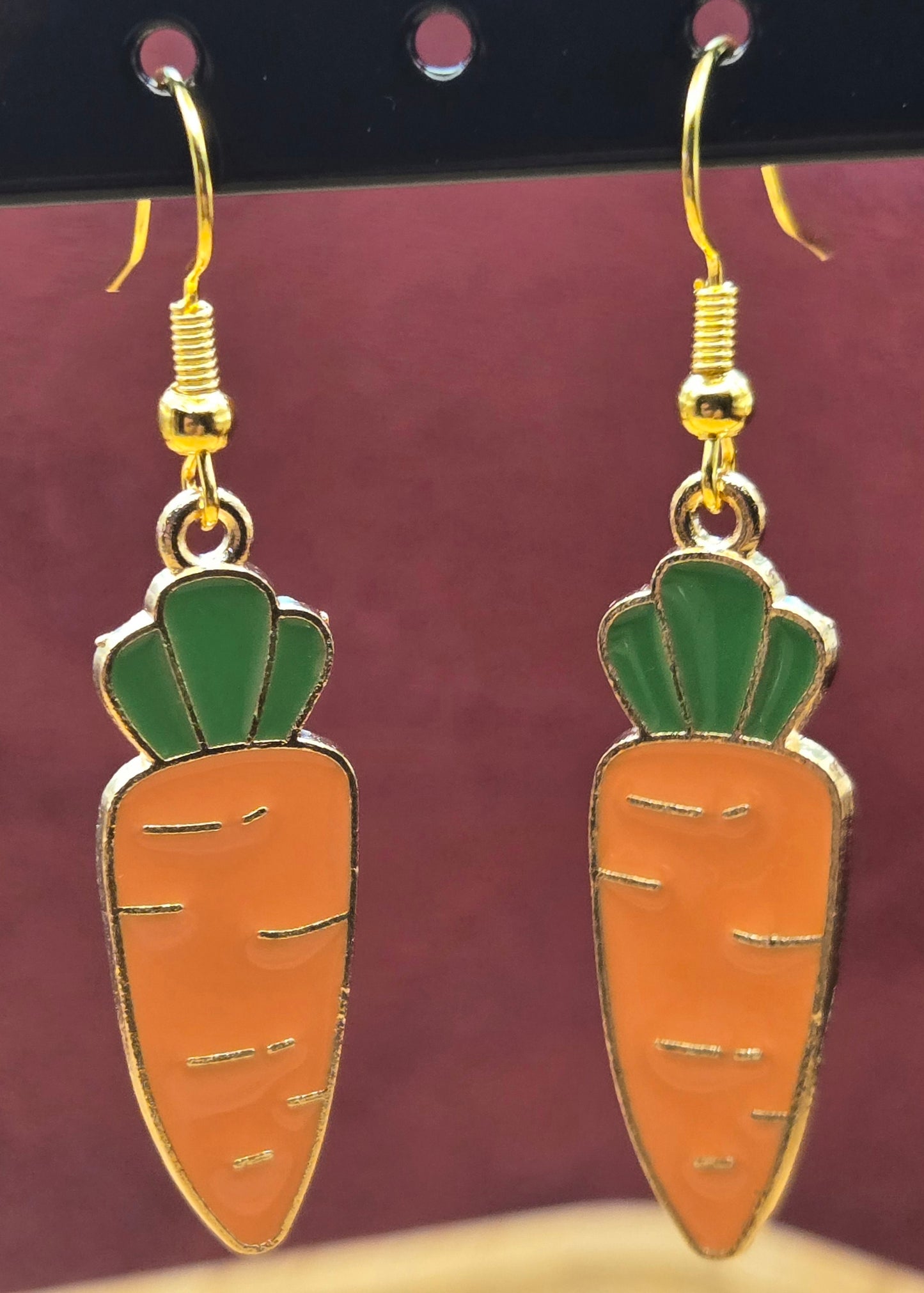 Small Easter Carrot Earrings
