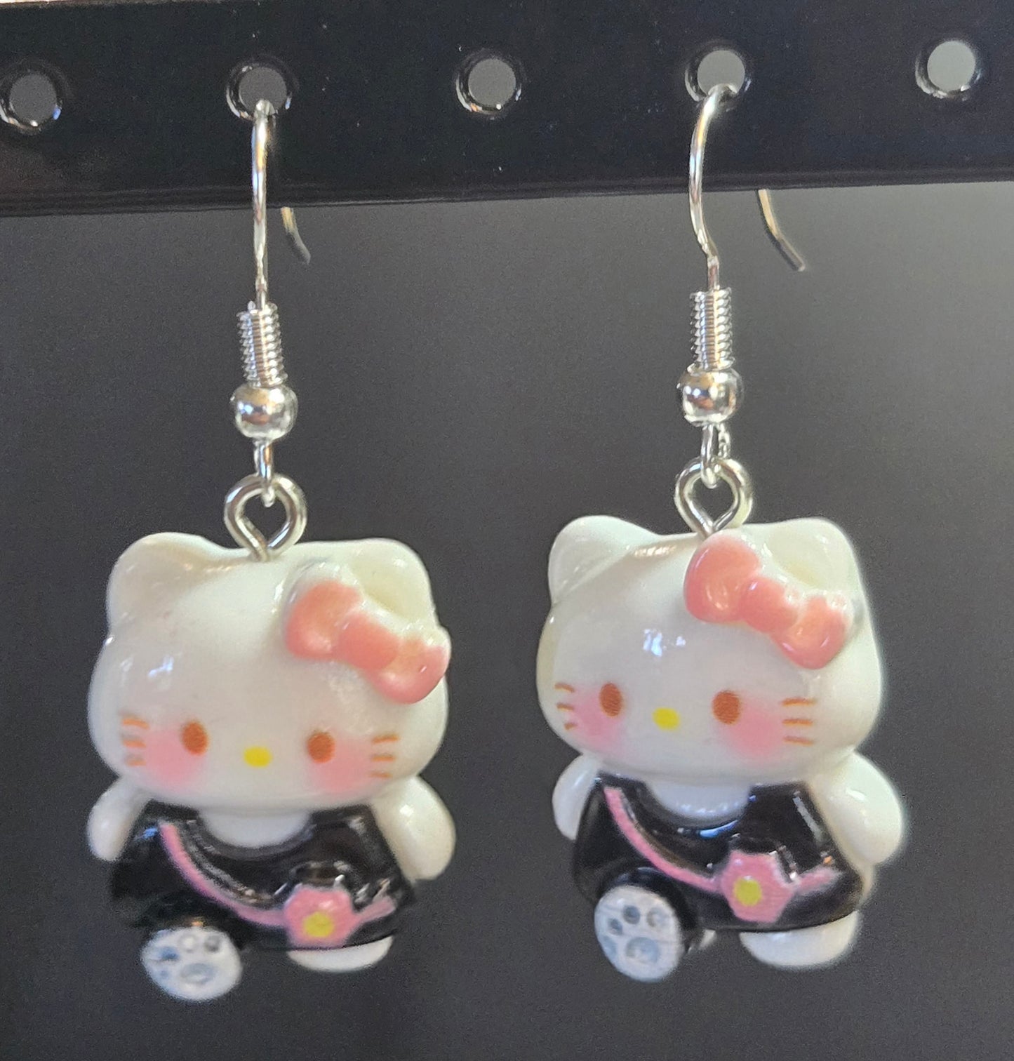 Cat with Purse Earrings