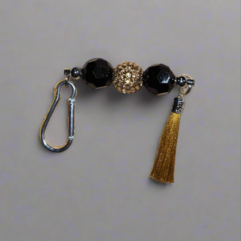 Black and Gold Keychain