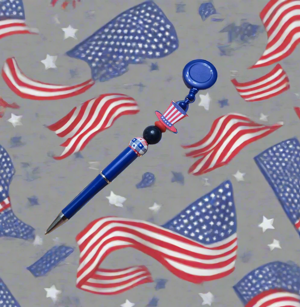 Patriotic Pen on a Reel