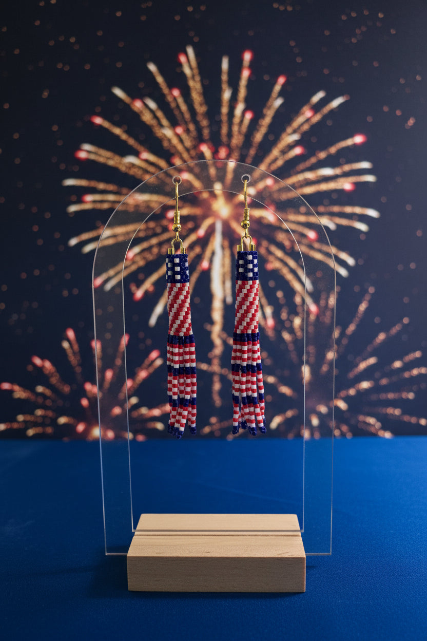 Patriotic Wind Sock Earrings