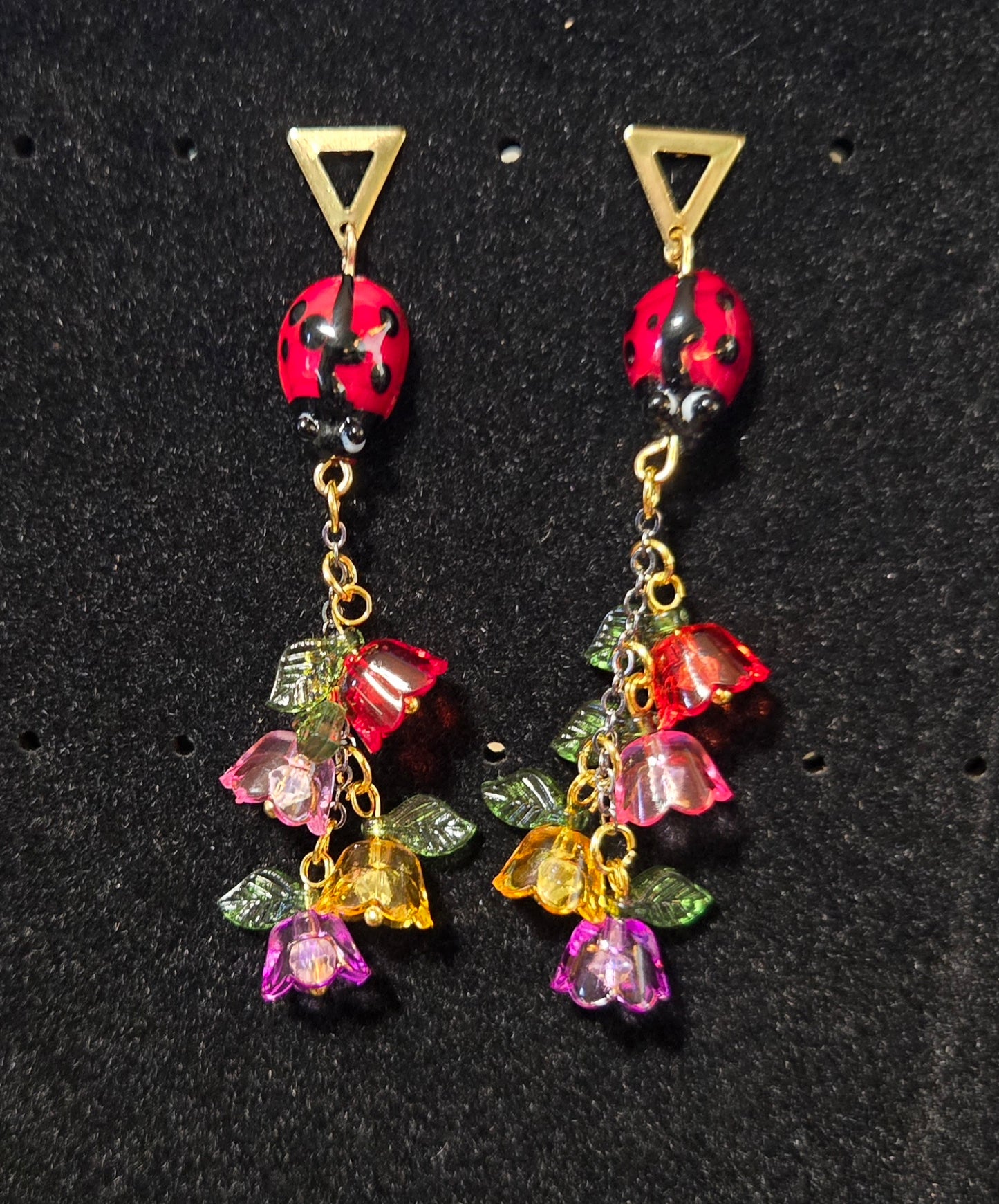 Ladybug's and flowers