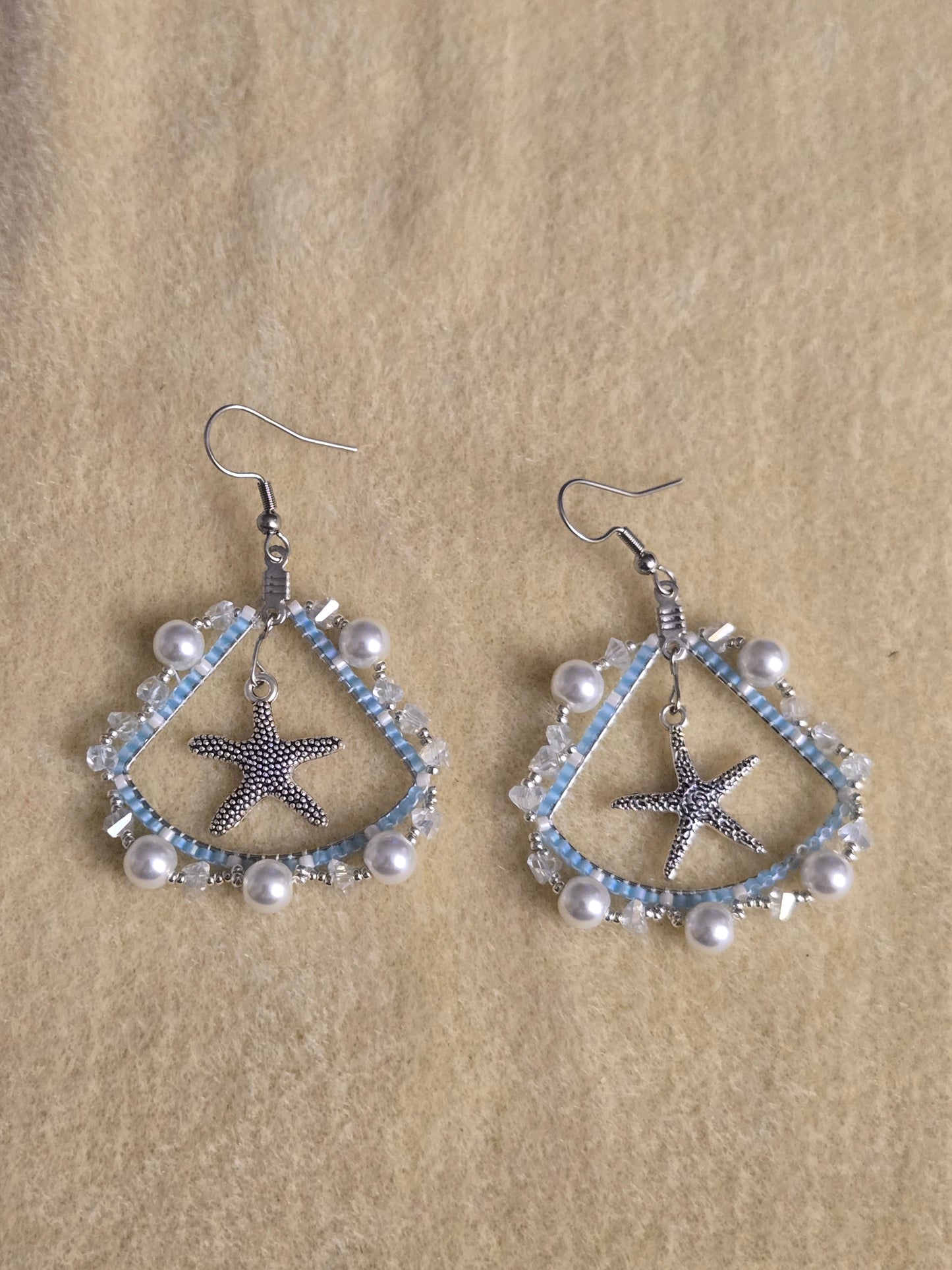 Starfish Hoop Earrings