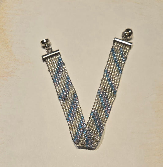 Small Blue and Silver