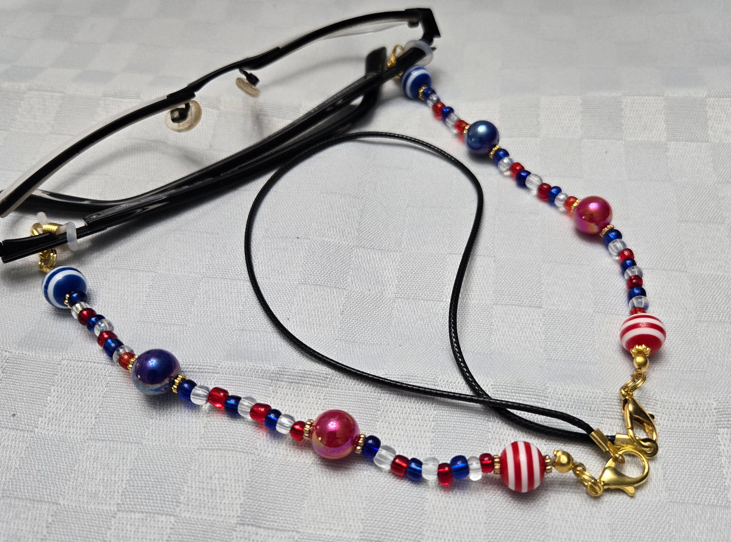 Red, White and Blue Eyeglass Keeper