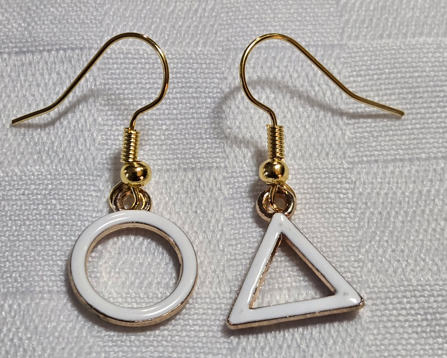 Mismatched Shapes Charm Earrings