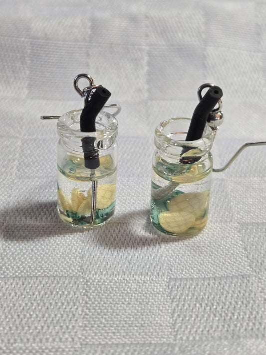 Pineapple Drink Earrings