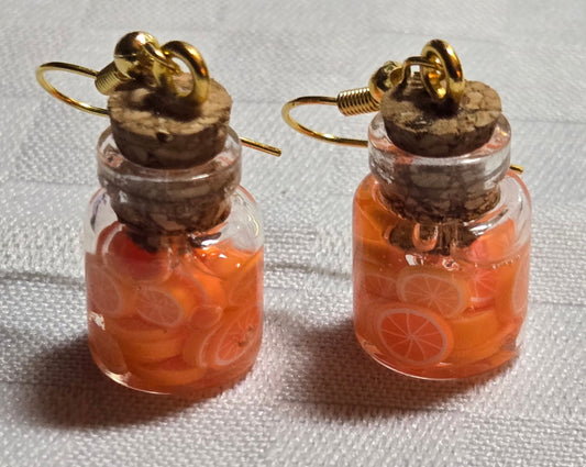 Orange Slice Earrings