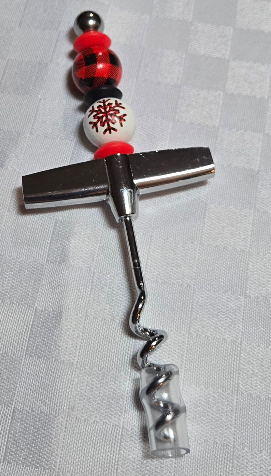 Red Plaid and Snowflake Hostess Gift