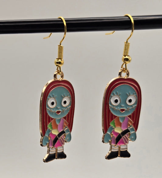 Spooky Voodoo Doll Earrings