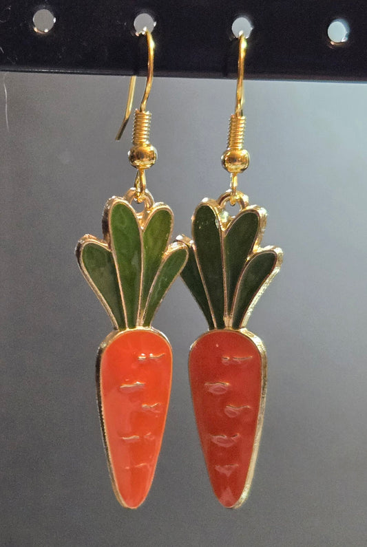 Large Easter Carrot Earrings