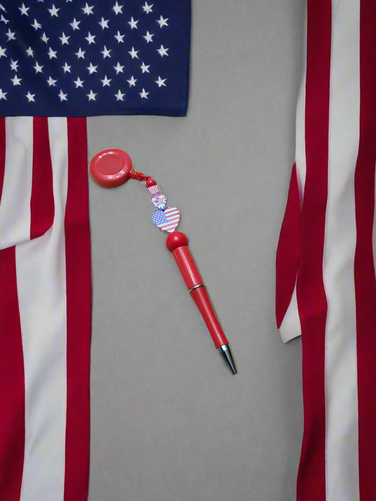 Patriotic Pen on a Reel