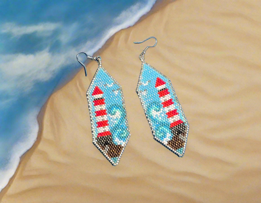 Red Lighthouse Earrings