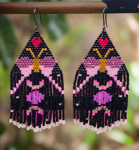 Long Tailed  Luna Moth Earrings
