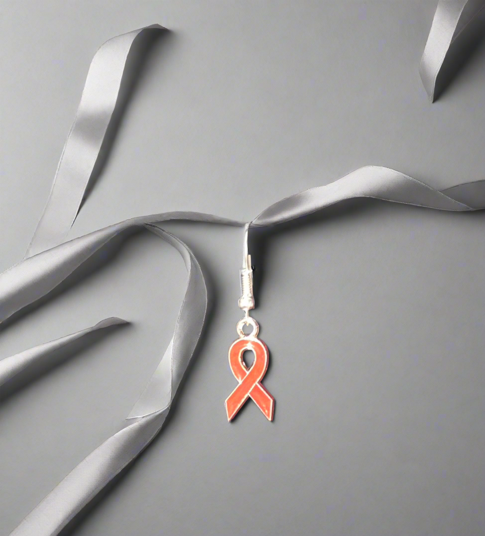 Red Awareness Ribbon Earrings