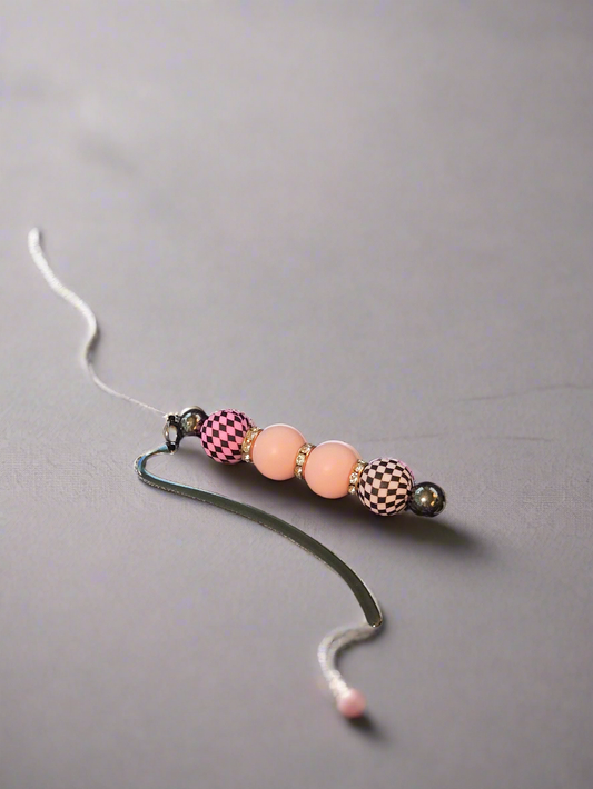 Checkered Pink Bookmark