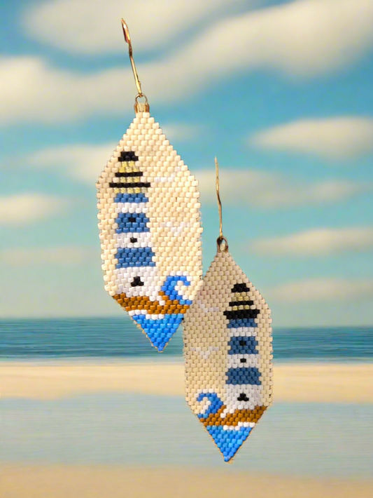 Blue Lighthouse Earrings
