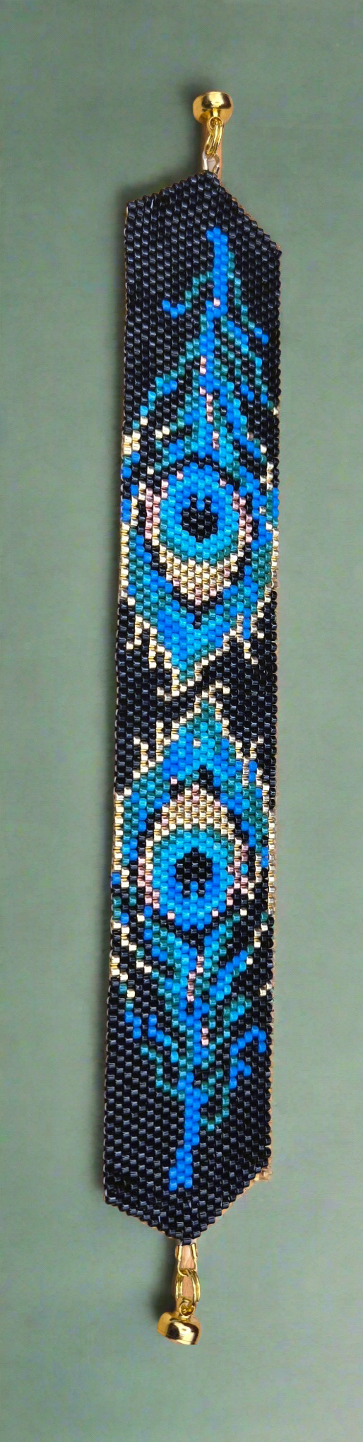 Peacock Feather Bracelet