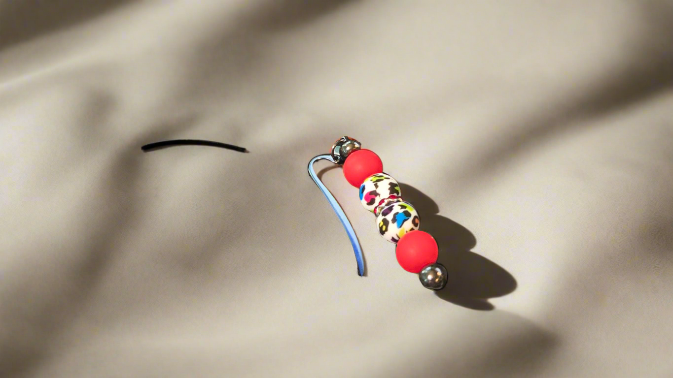Neon Leopard Print Bookmark