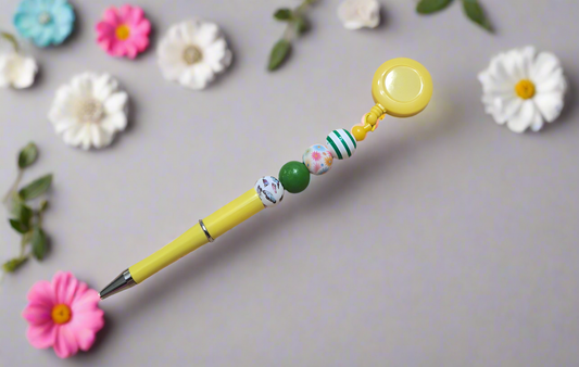 Floral Butterfly Pen on a Reel