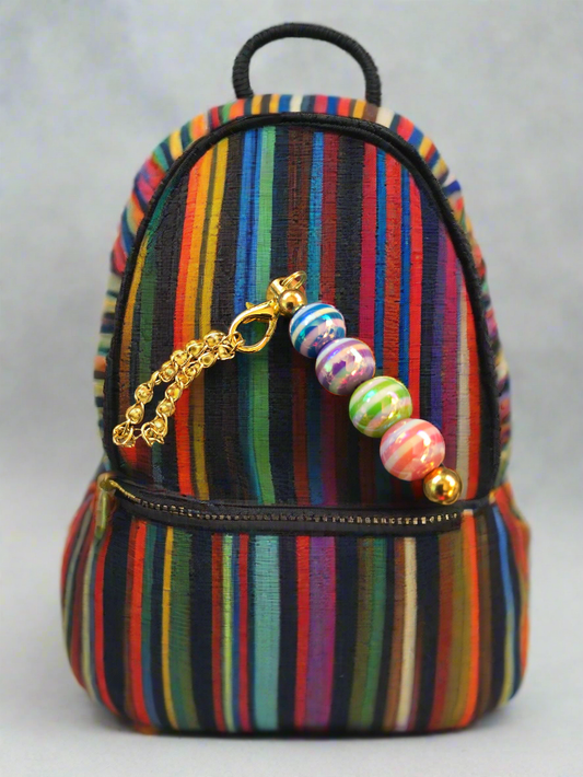 Striped candy  mirror/bag/cup Charm